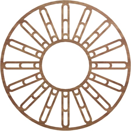Ekena Millwork Hale Wood Fretwork Pierced Ceiling Medallion, Walnut, 34"OD x 12 3/8"ID x 3/8"T CMWP34X34X0375HHWA
